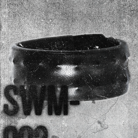 SWM-002 / Masked Leather Spiked Bracelet