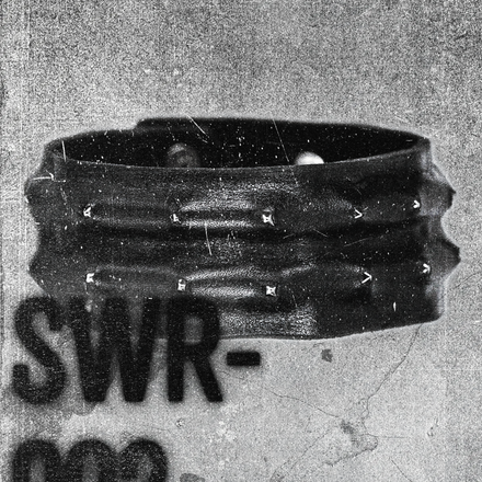 SWR-002 / Exposed Leather Spiked Bracelet