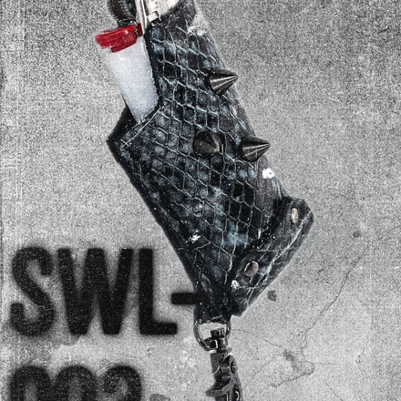 SWL-003 / Aqua Snake Skin Lighter Case