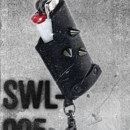 SWL-005 / Black Leather Lighter Case