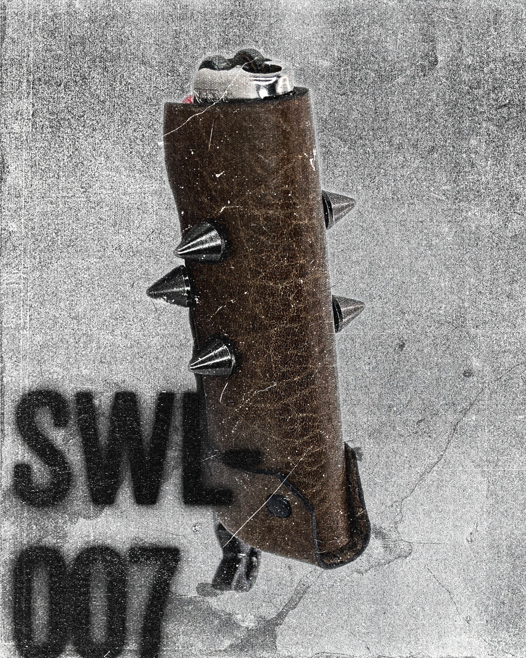 SWL-007 / Brown Leather Lighter Case