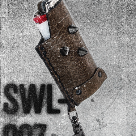 SWL-007 / Brown Leather Lighter Case