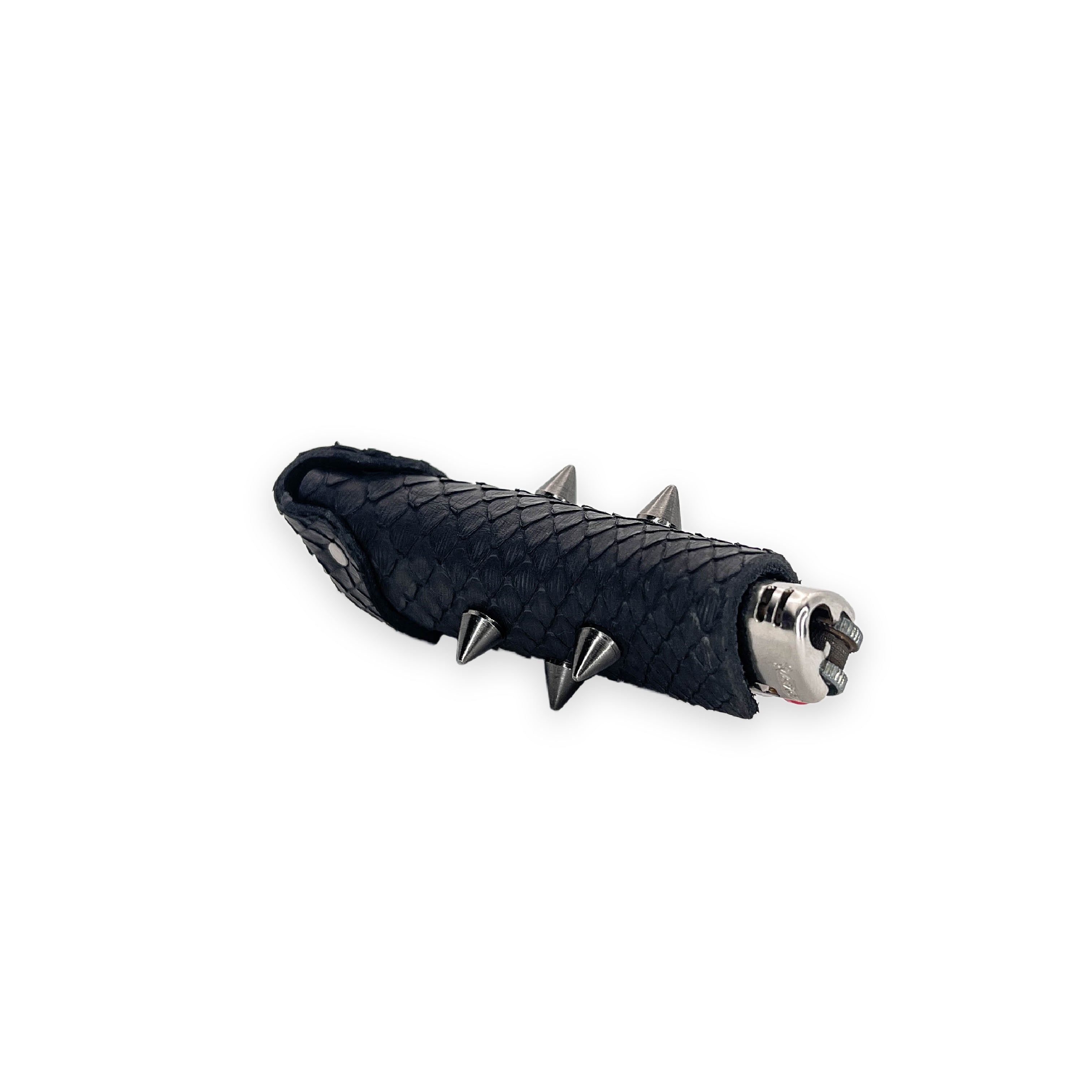 SWL-004 / Black Snake Skin Lighter Case
