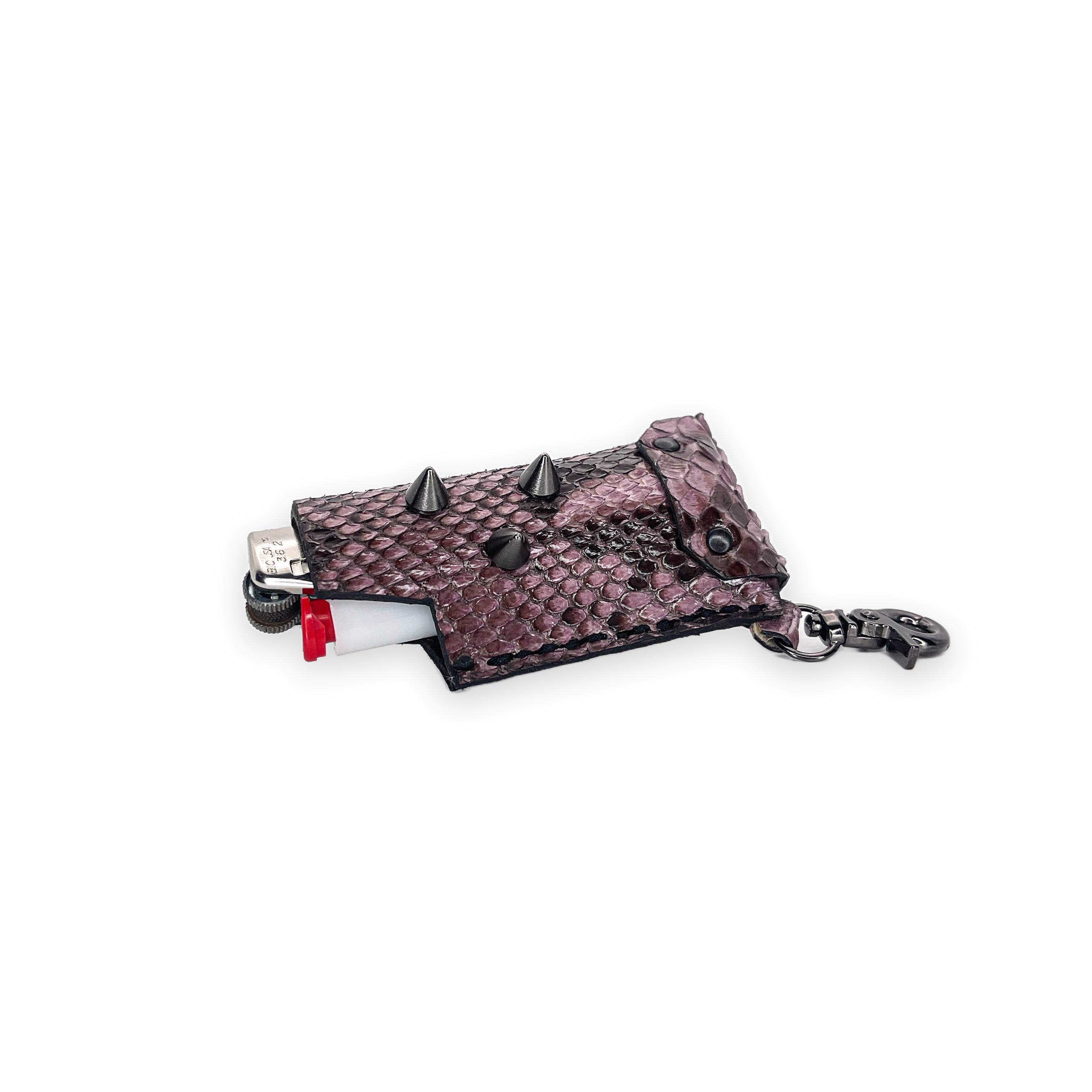 SWL-002 / Ultra Violet Python Skin Lighter Case