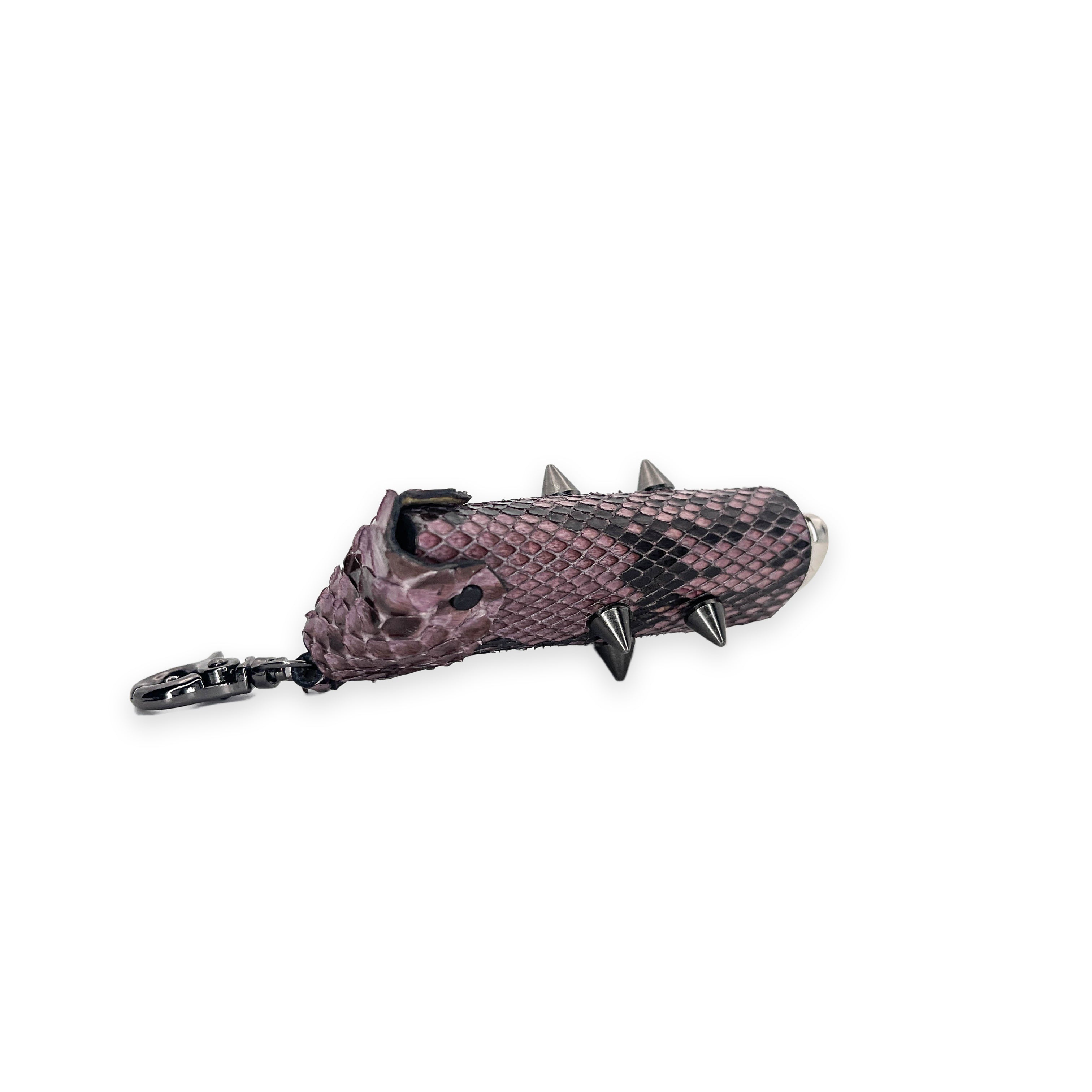 SWL-002 / Ultra Violet Python Skin Lighter Case