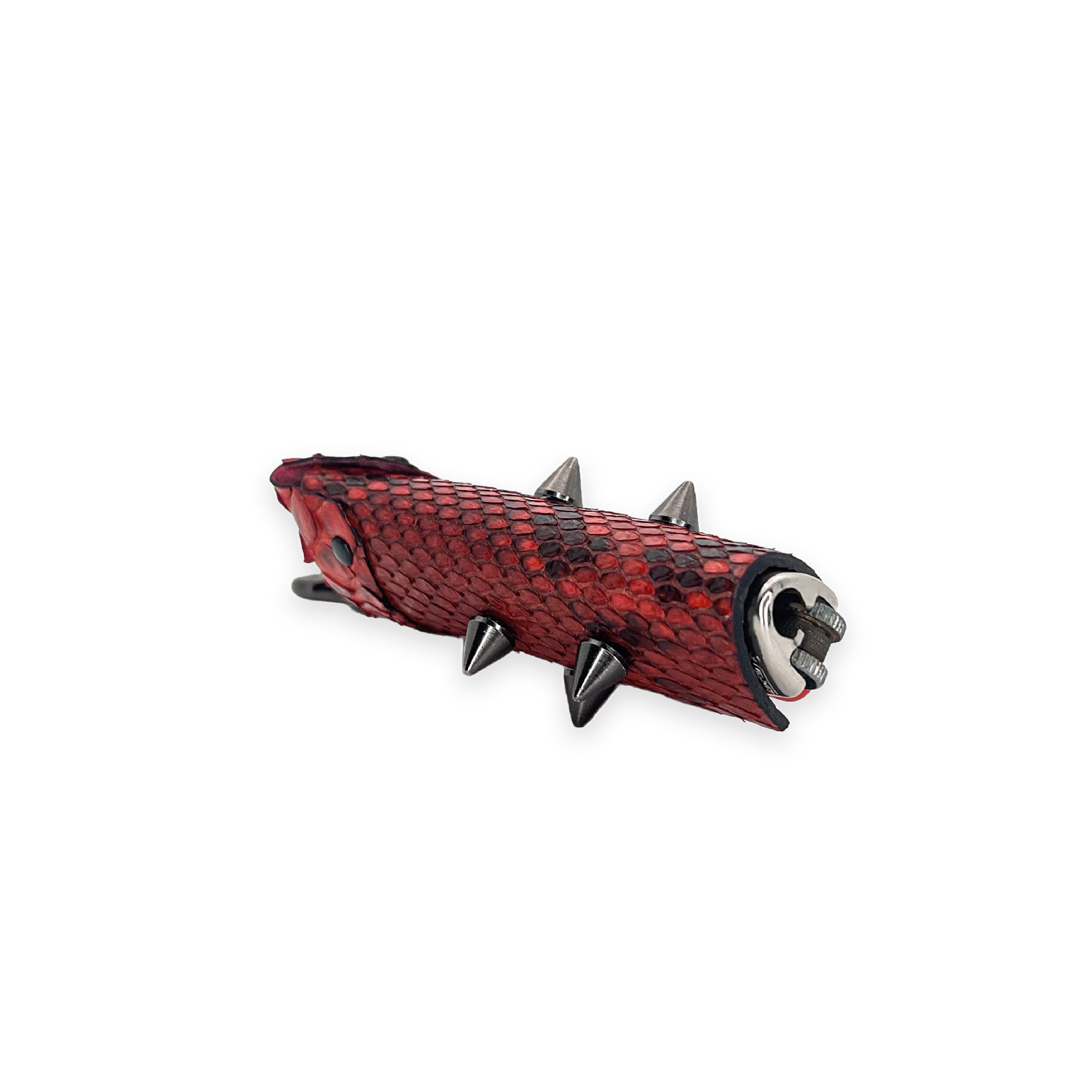 SWL-001 / Red Python Skin Lighter Case