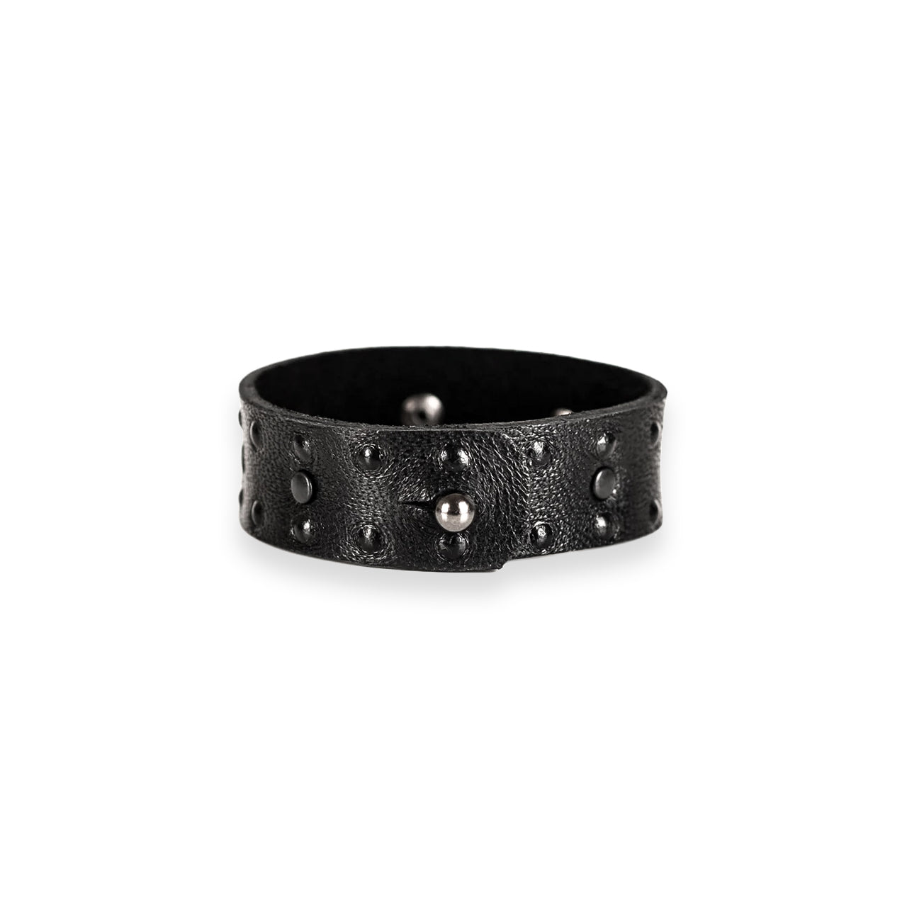 SWE-002 / Embossed Leather Studded Bracelet