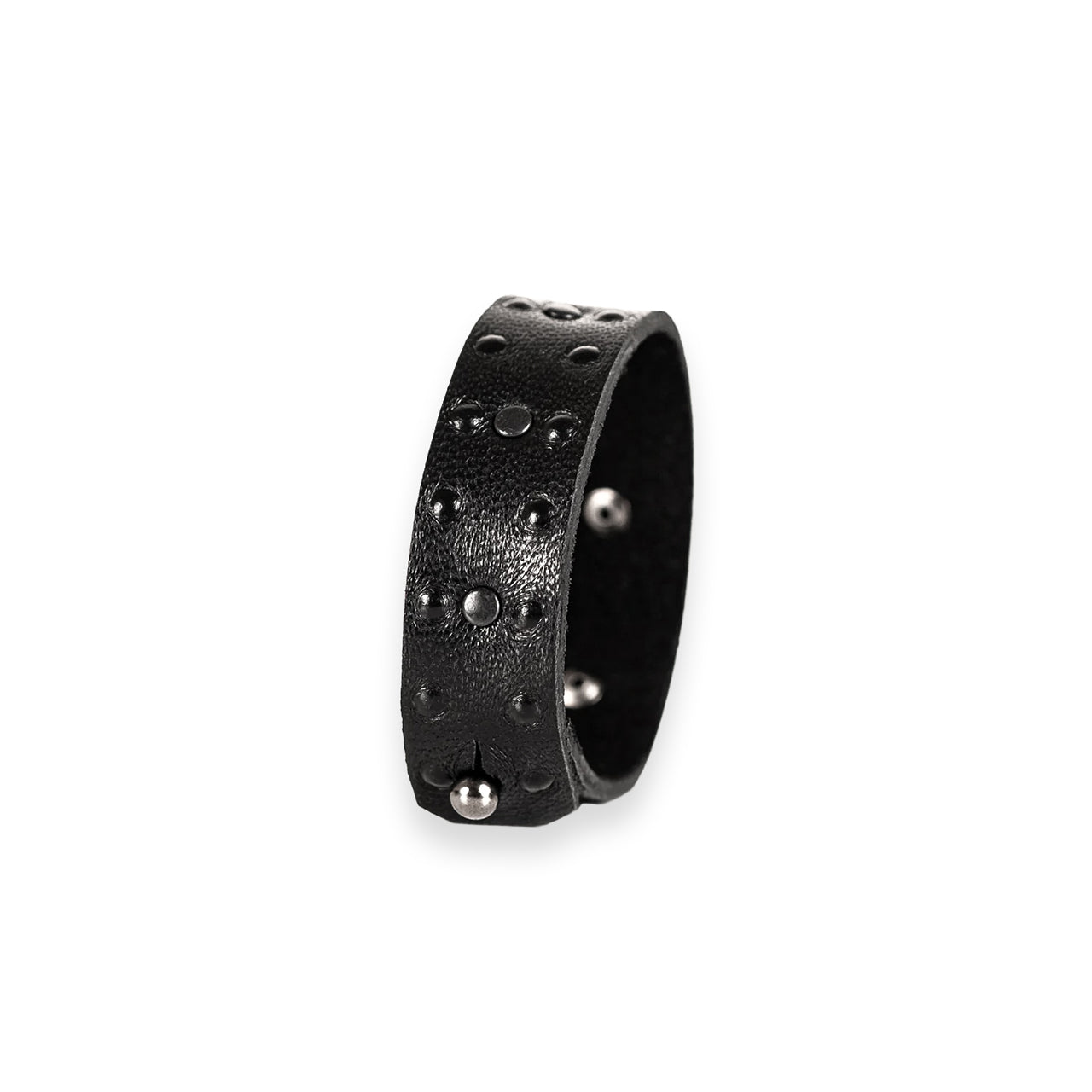 SWE-002 / Embossed Leather Studded Bracelet