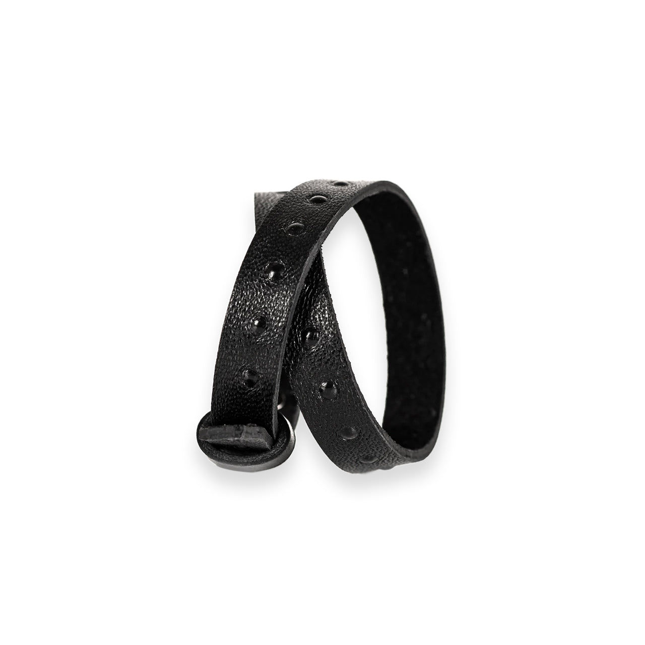 SWE-003 / Embossed Leather Cross Wrap Bracelet