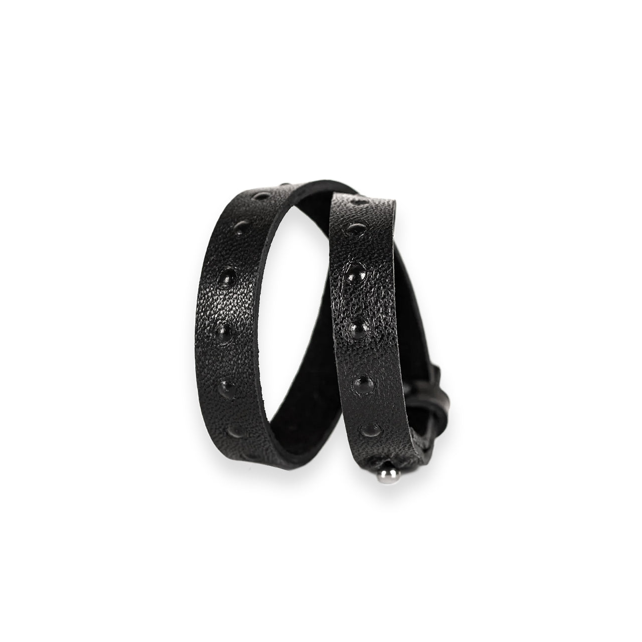 SWE-003 / Embossed Leather Cross Wrap Bracelet