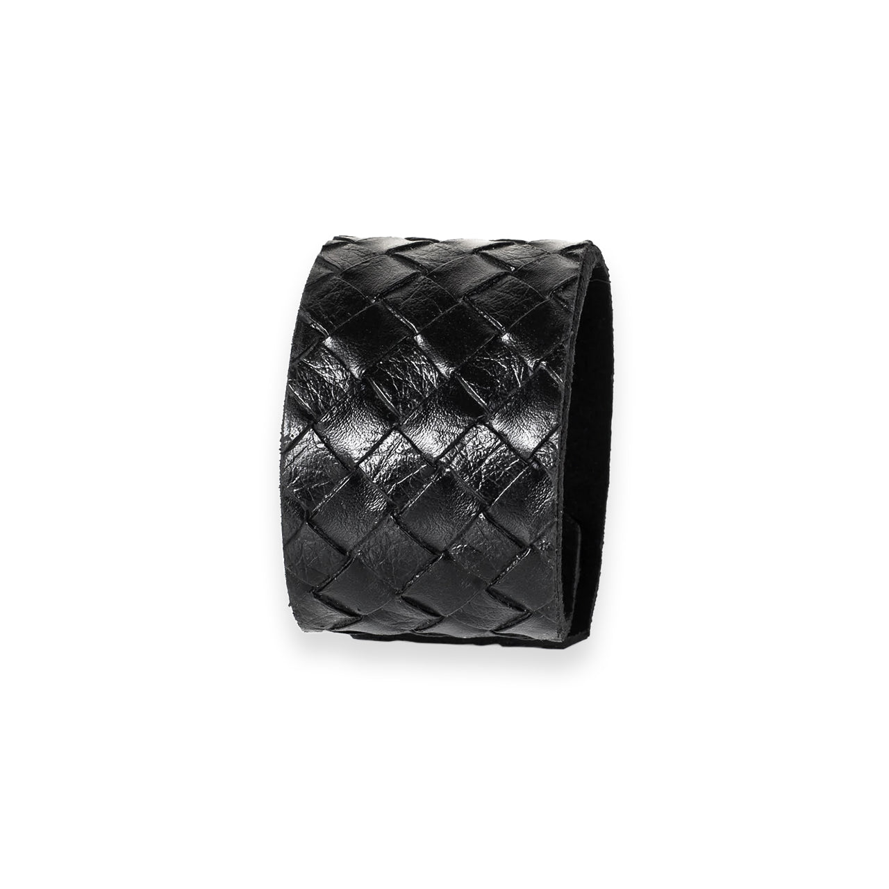 SWH-001 / Wide Checkered Leather Bracelet