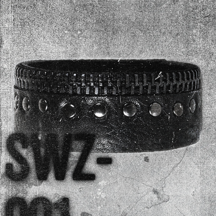 SWZ-001 / Zipper Studded Leather Bracelet