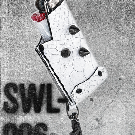 SWL-006 / White Alligator Skin Lighter Case