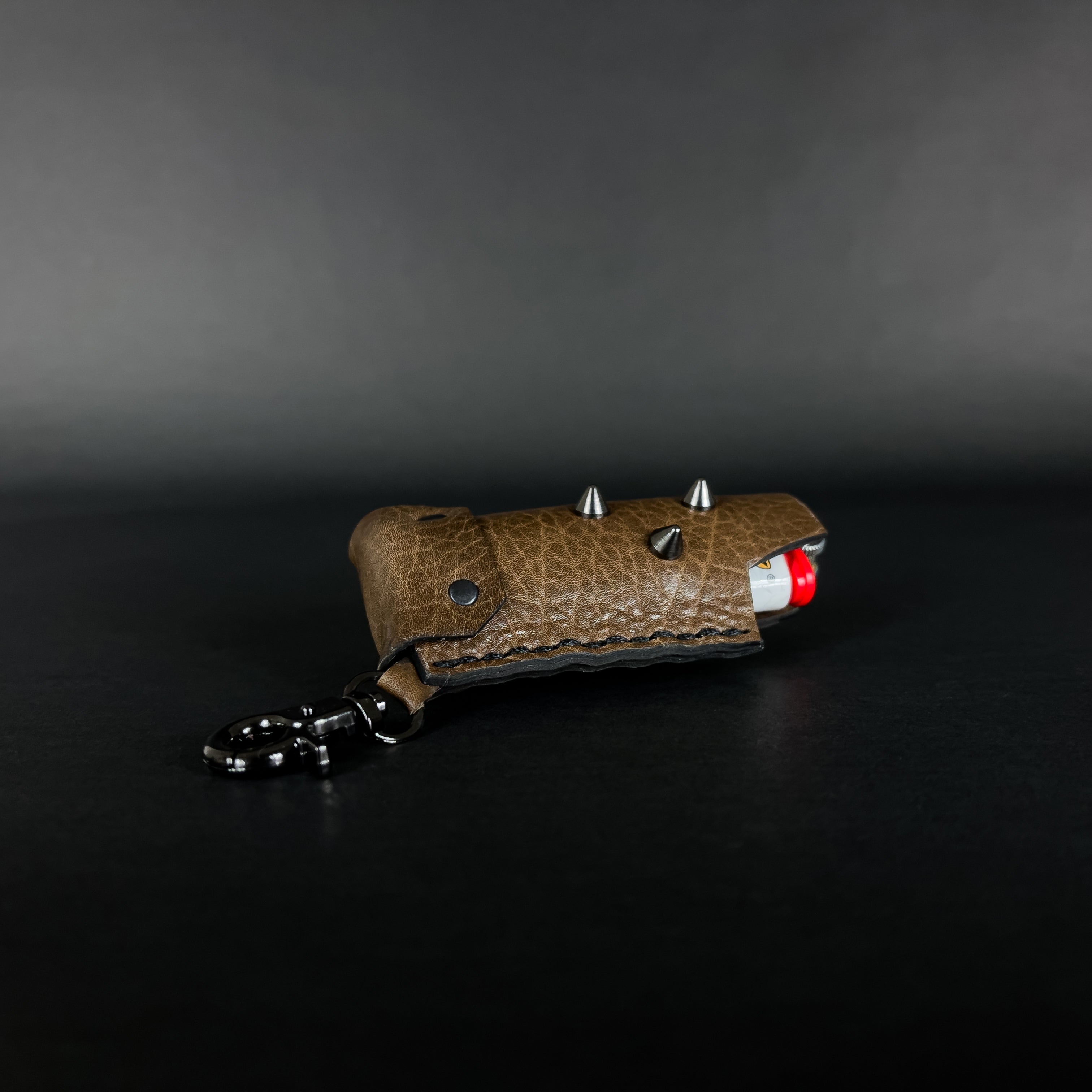 SWL-004 / Brown Leather Lighter Case