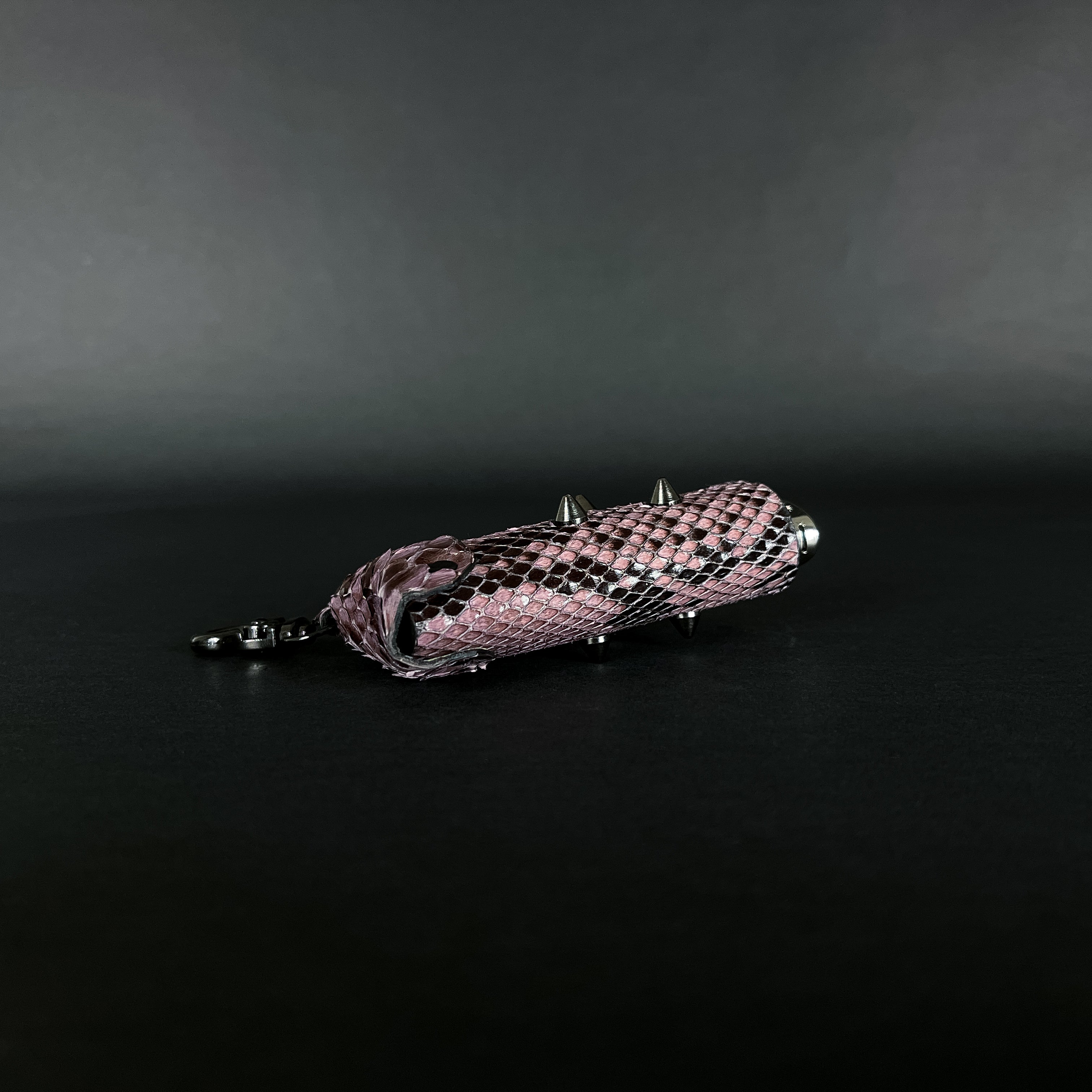 SWL-002 / Violet Pink Python Skin Lighter Case