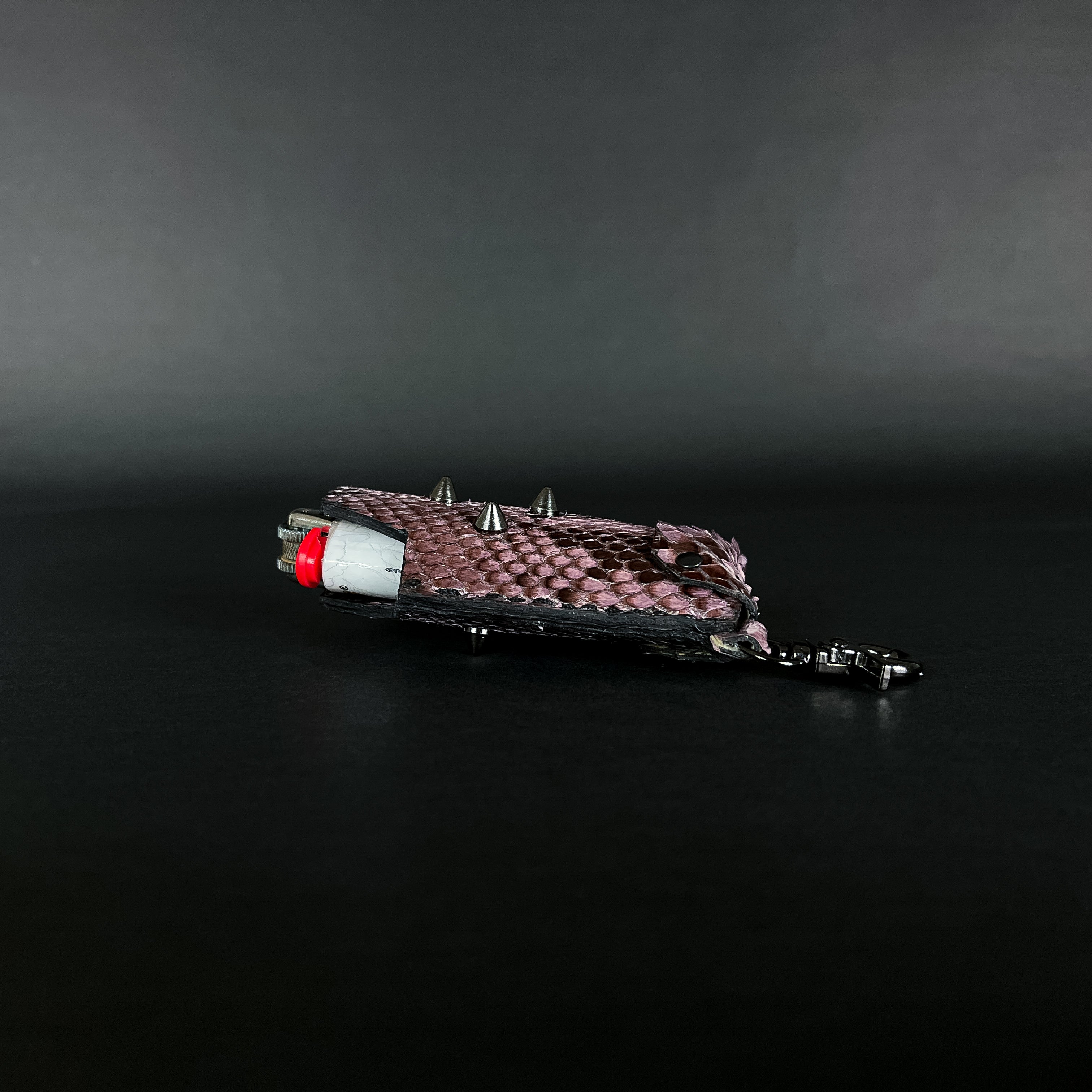 SWL-002 / Violet Pink Python Skin Lighter Case