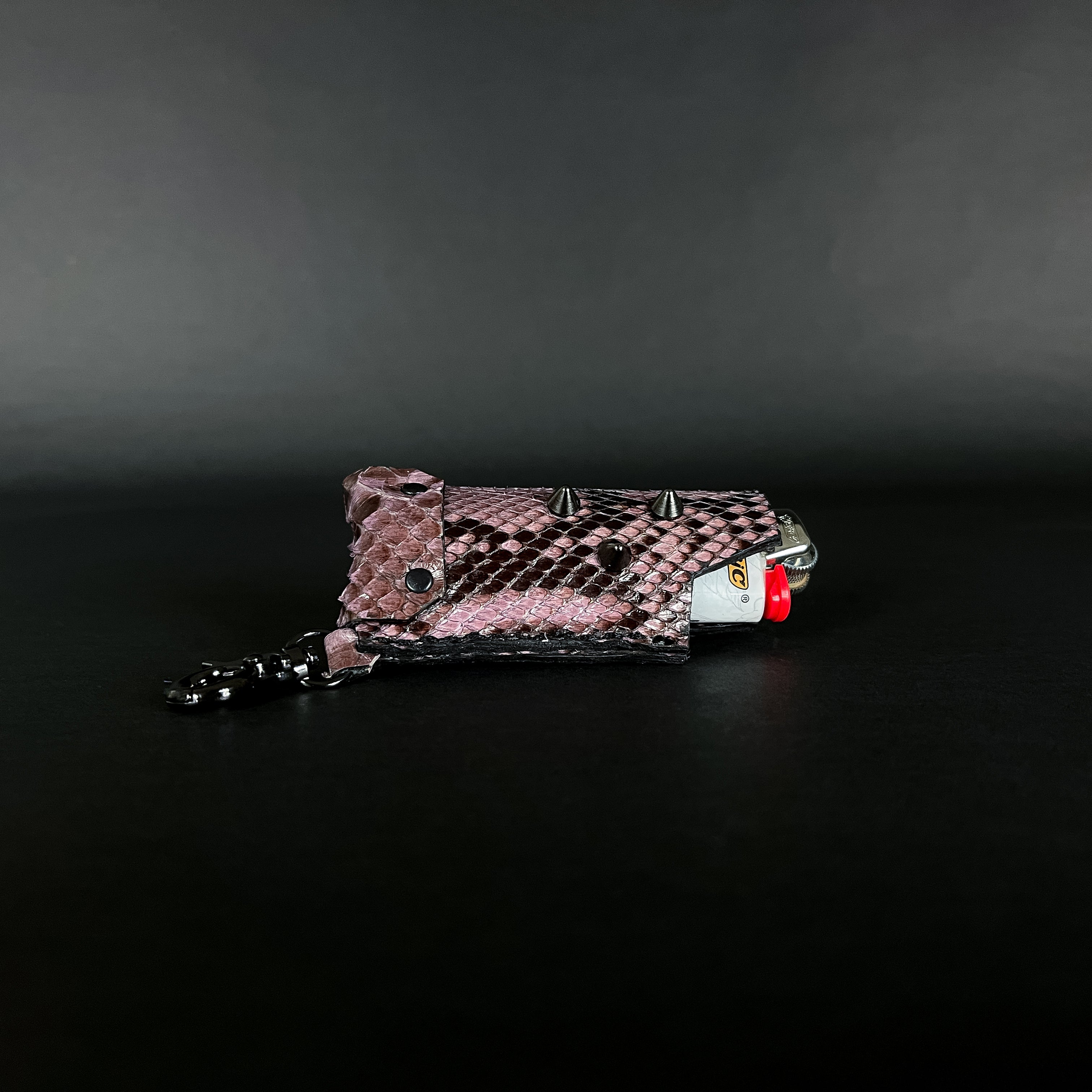 SWL-002 / Violet Pink Python Skin Lighter Case