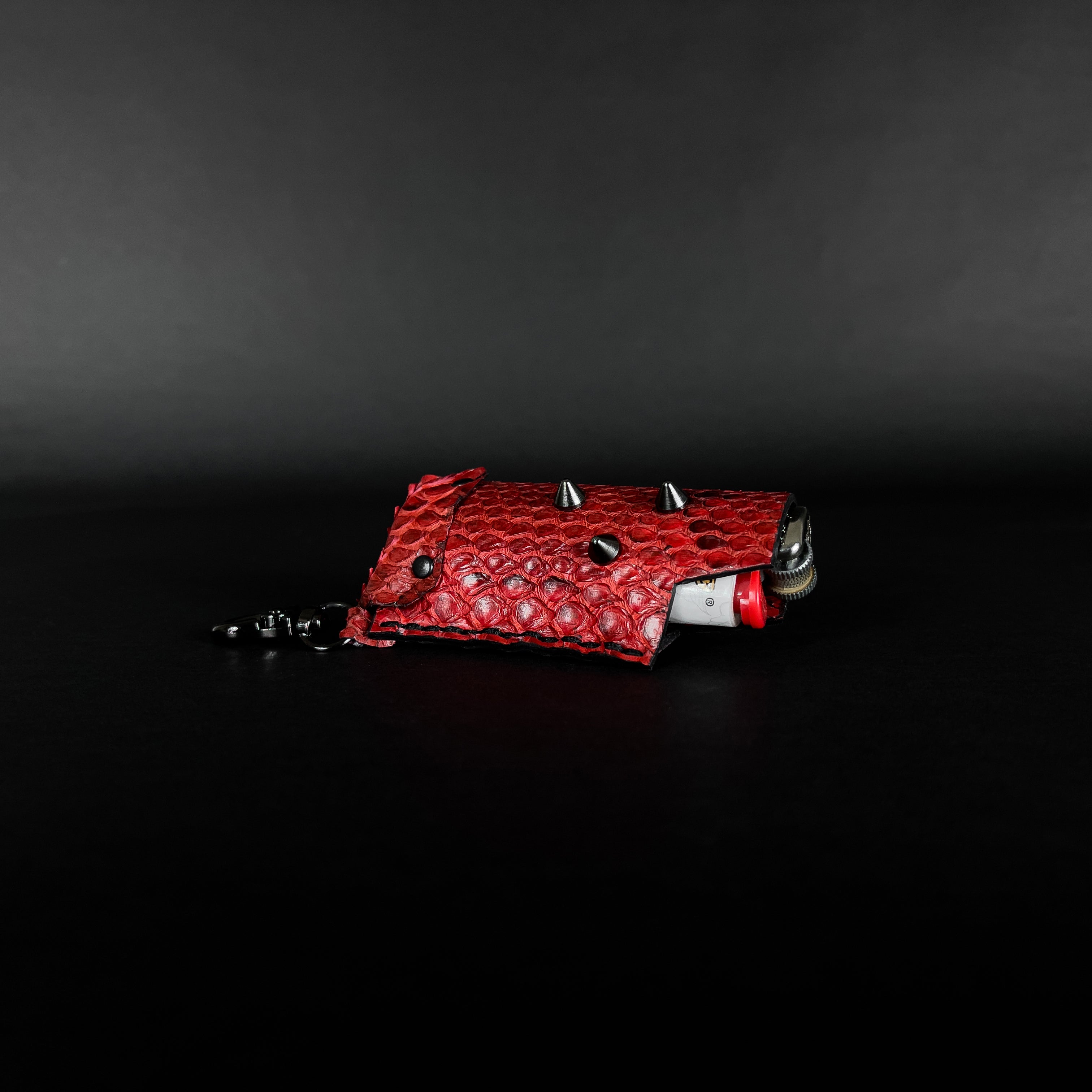 SWL-001 / Red Python Skin Lighter Case