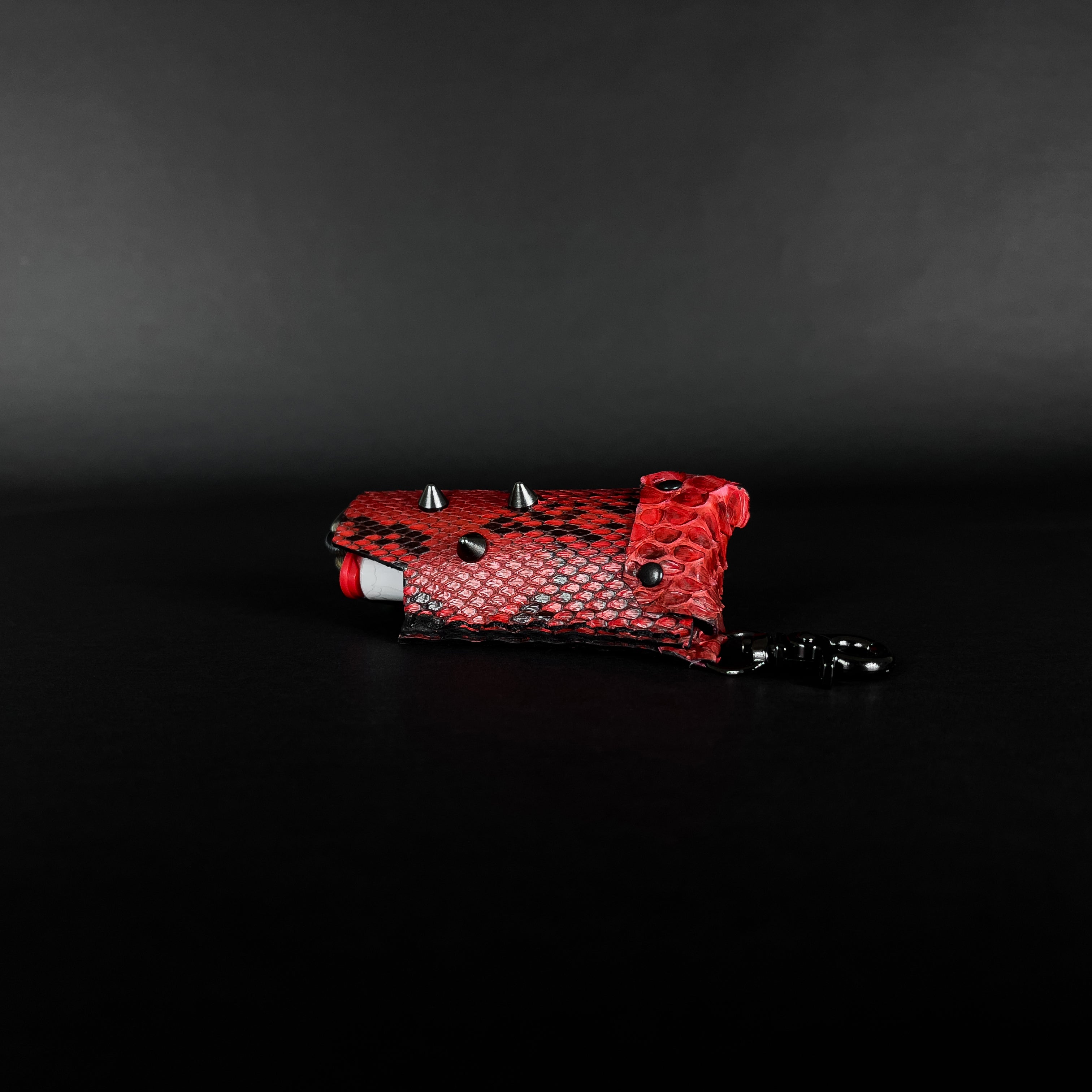 SWL-001 / Red Python Skin Lighter Case