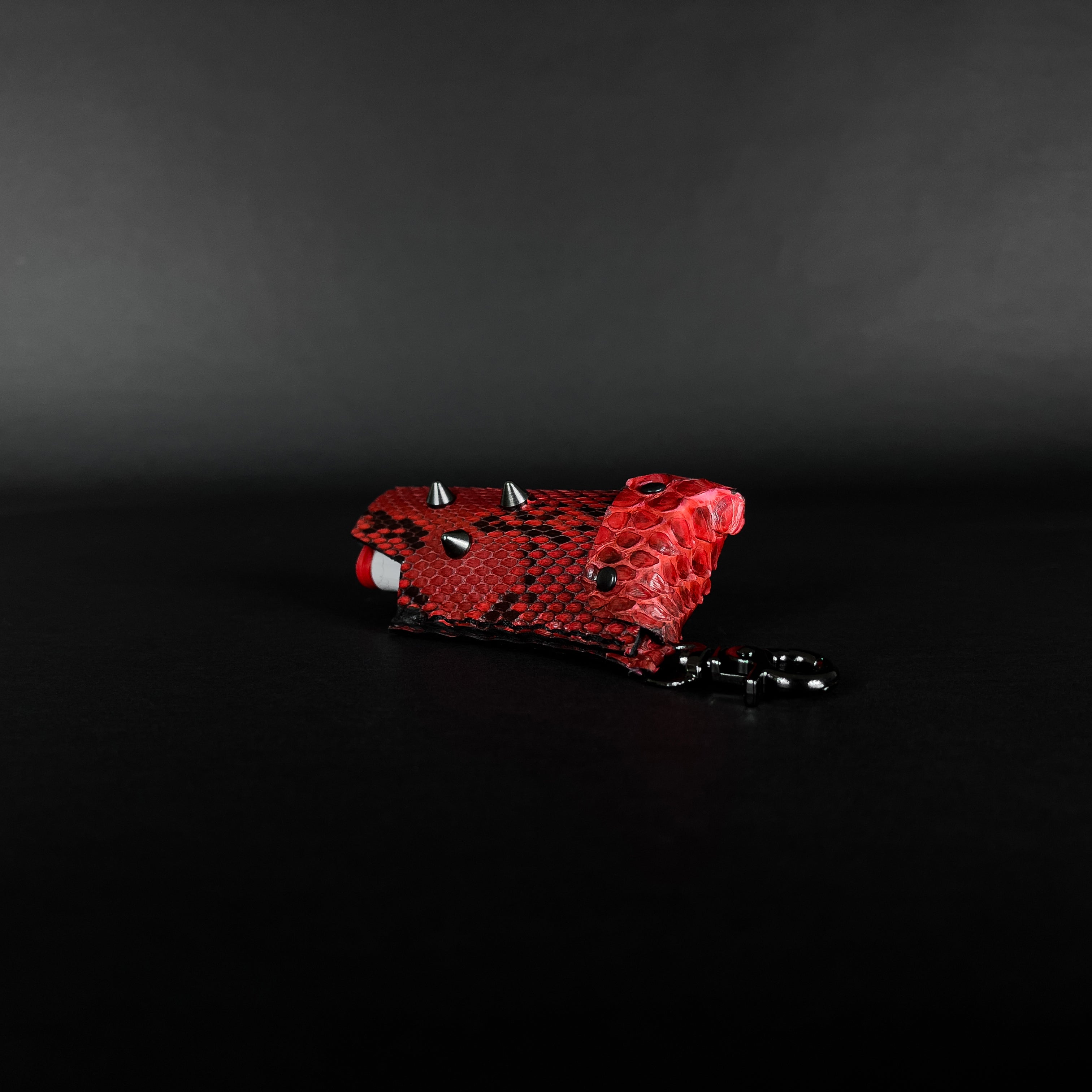 SWL-001 / Red Python Skin Lighter Case